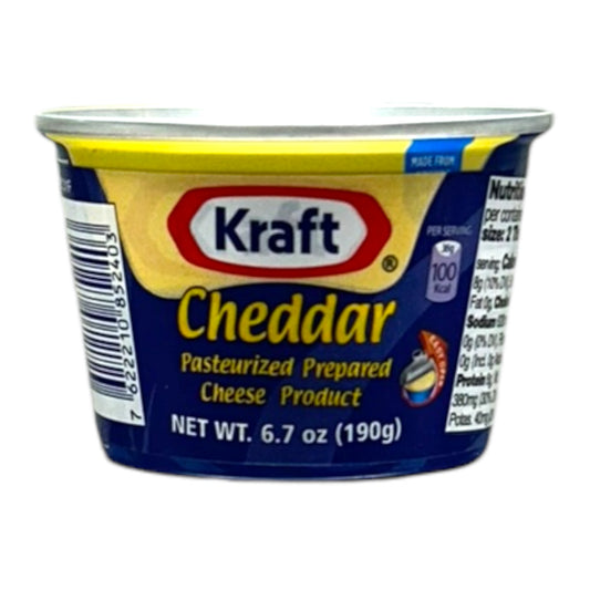 Kraft - Cheddar Cheese, Pasteurized Cheese, 190g